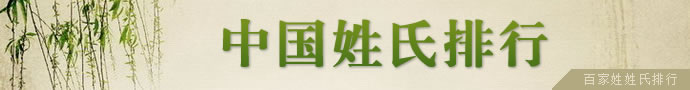 姓氏排行