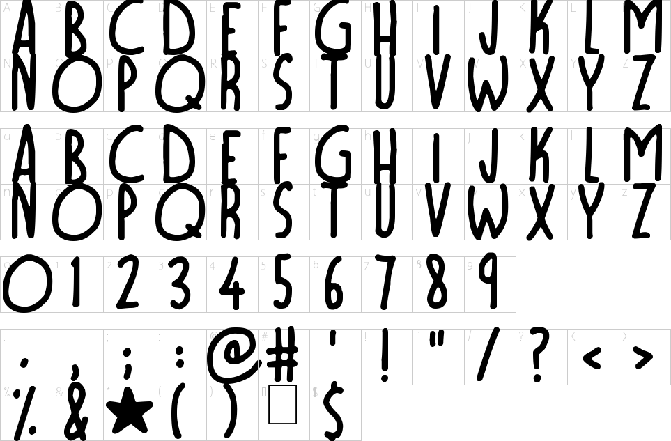 Moonlight 폰트문자지도