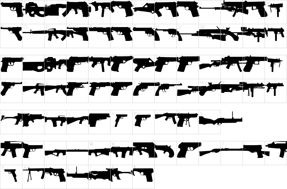 제 2 수정안 글꼴문자지도