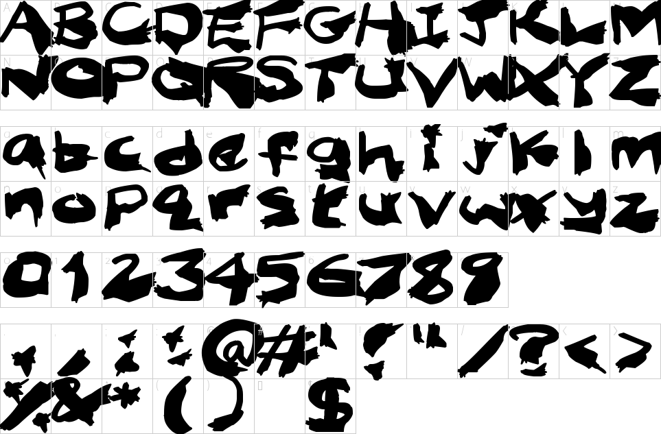 Nightmare Ink 폰트문자지도