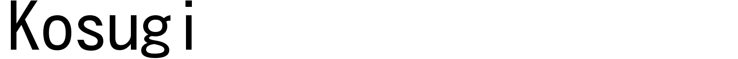 Kosugi Yazı Tipi(Kosugi Font)